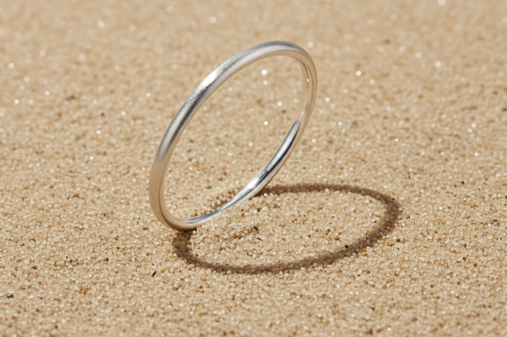 Bangles circle Simple Daily Simple Series Women's jewelry-5mm