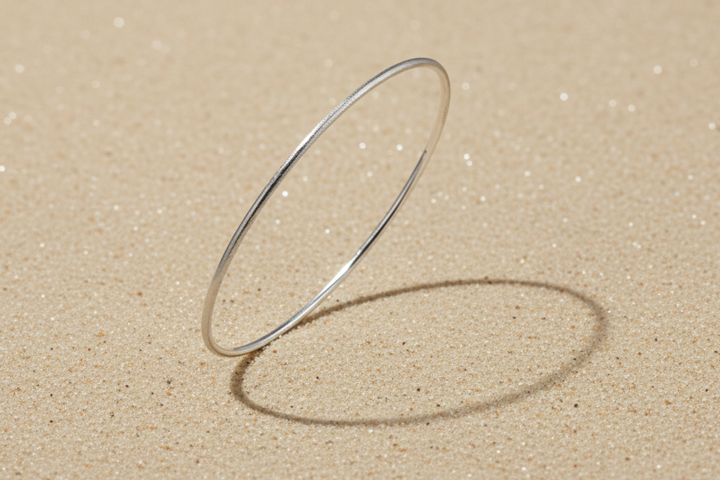 Bangles circle Casual Daily Simple Series Women's jewelry-2mm