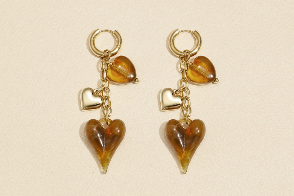 Stainless Steel Dangle Earrings Heart Casual Daily Romantic Series Women's Jewelry