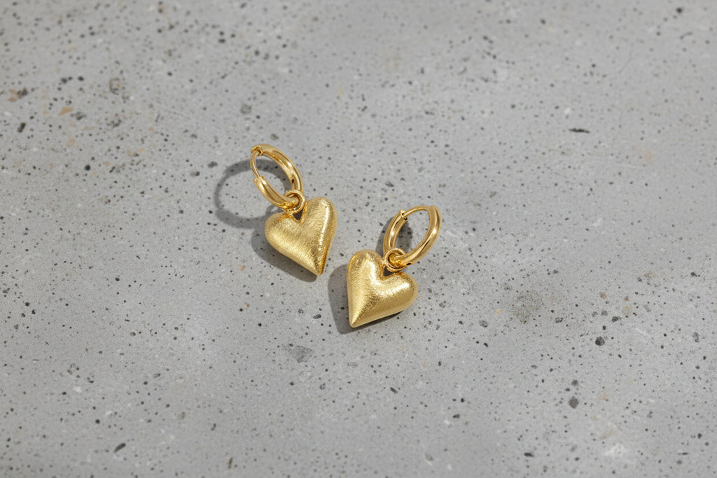 Oorbellen met hartjes, casual, dagelijks, eenvoudig, serie, damessieraden