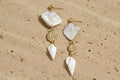 Stainless Steel Dangle Earrings shell Vacation Holiday/Beach Romantic Series Women's jewelry