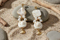 Stainless Steel Dangle Earrings shell Vacation Daily Romantic Series Women's jewelry