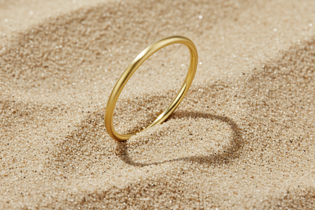 Bangles circle Simple Daily Simple Series Women's jewelry-5mm