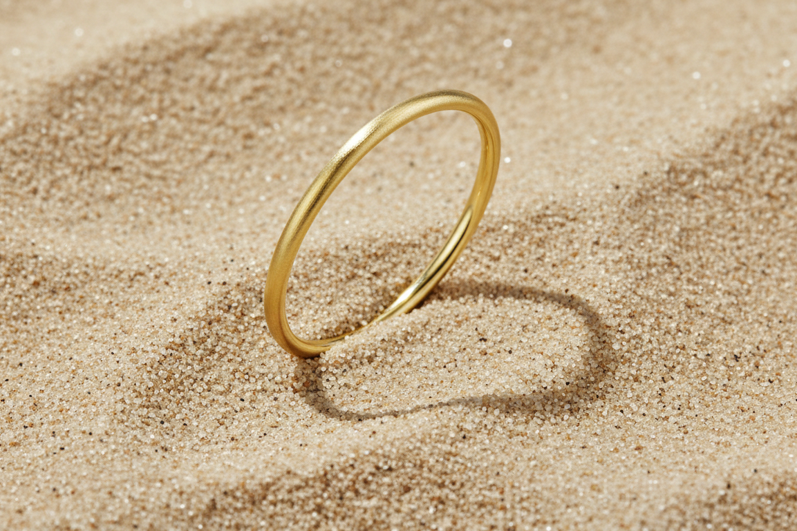 Bangles circle Simple Daily Simple Series Women's jewelry-5mm