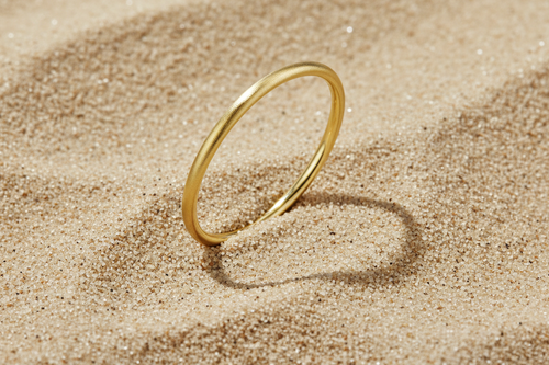 Bangles circle Simple Daily Simple Series Women's jewelry-5mm