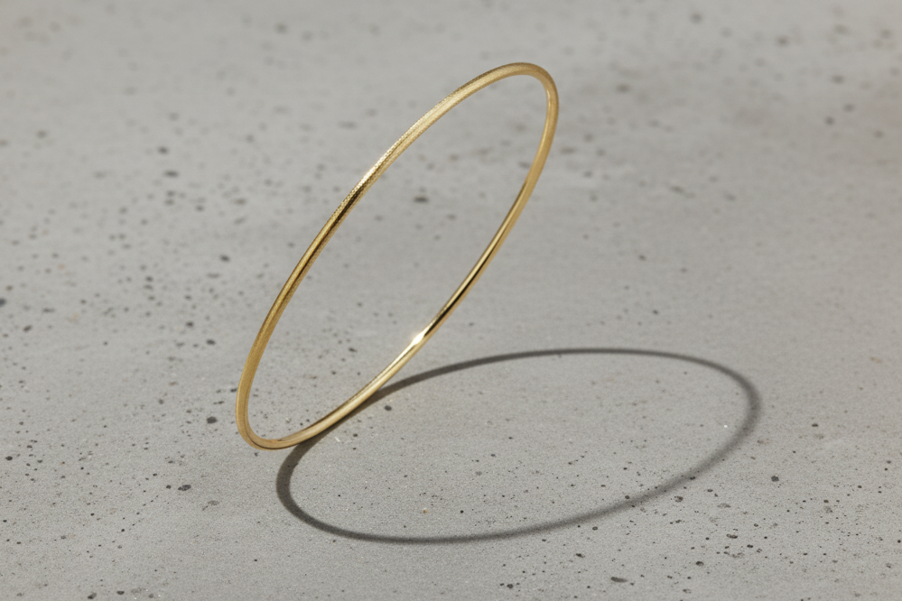 Bangles circle Casual Daily Simple Series Women's jewelry-2mm