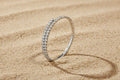 Roestvrijstalen manchet armbanden cirkel Casual Dagelijks Eenvoudig Serie Dames sieraden