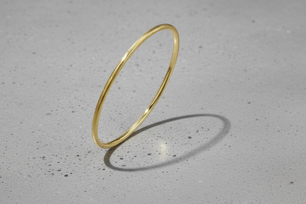 Bangles circle Simple Daily Simple Series Women's jewelry-3mm