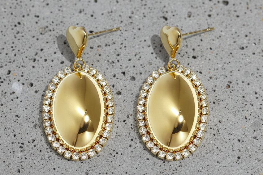Stainless Steel Drop Earrings Heart Casual Daily Simple Series Women's jewelry - Yourstyle R-R